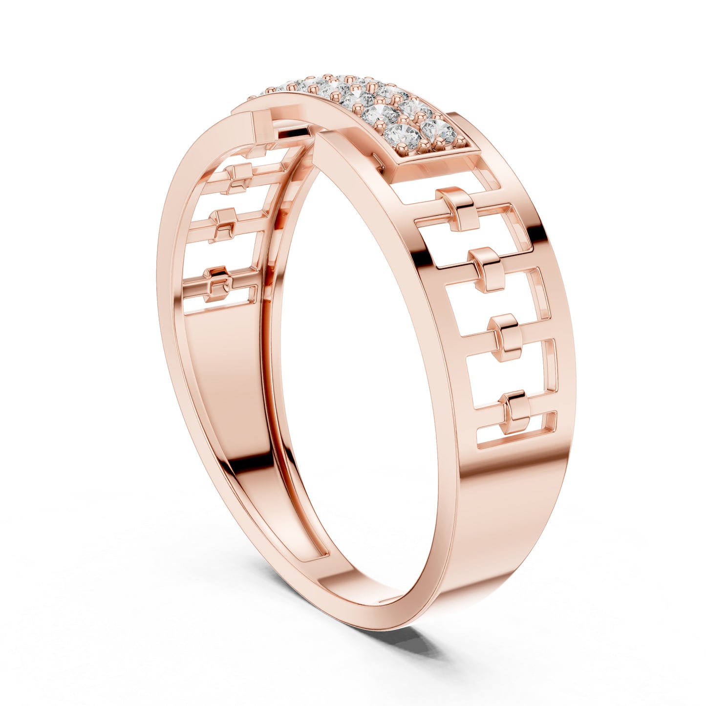 14K Rose Gold Round Lab-Grown Diamond Wedding Ring for Women | Pure Carat