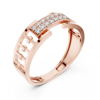14K Rose Gold Round Lab-Grown Diamond Wedding Ring for Women | Pure Carat