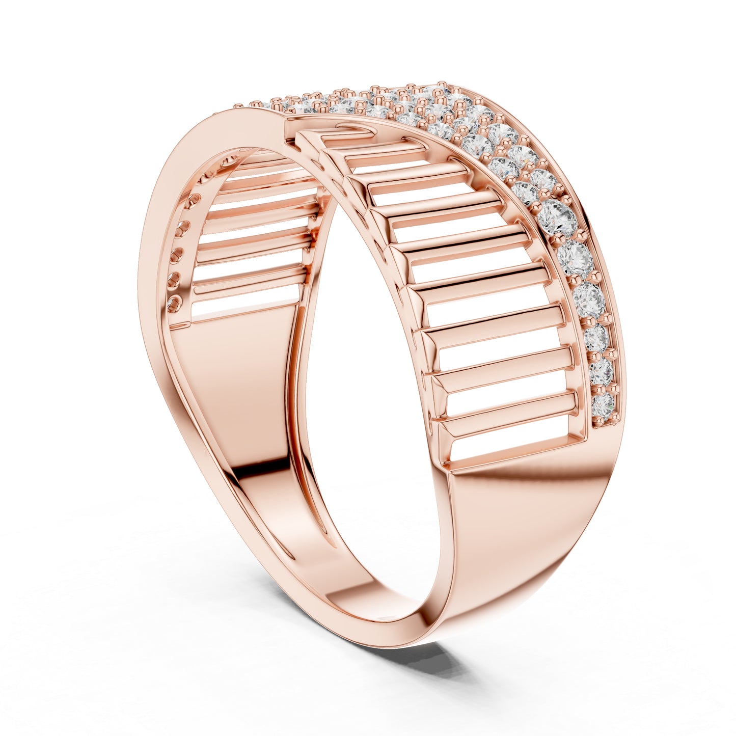 18K White Gold Round Lab-Grown Diamond Engagement Ring for Women | Pure Carat