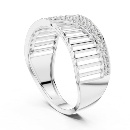 18K White Gold Round Lab-Grown Diamond Engagement Ring for Women | Pure Carat
