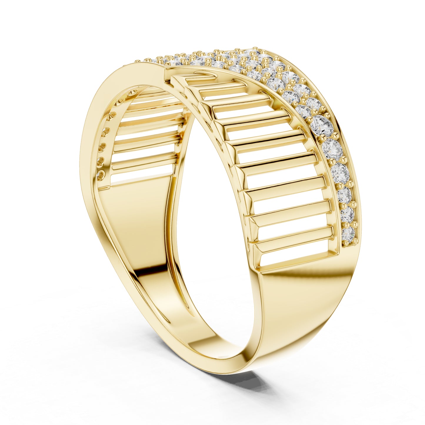 18K White Gold Round Lab-Grown Diamond Engagement Ring for Women | Pure Carat