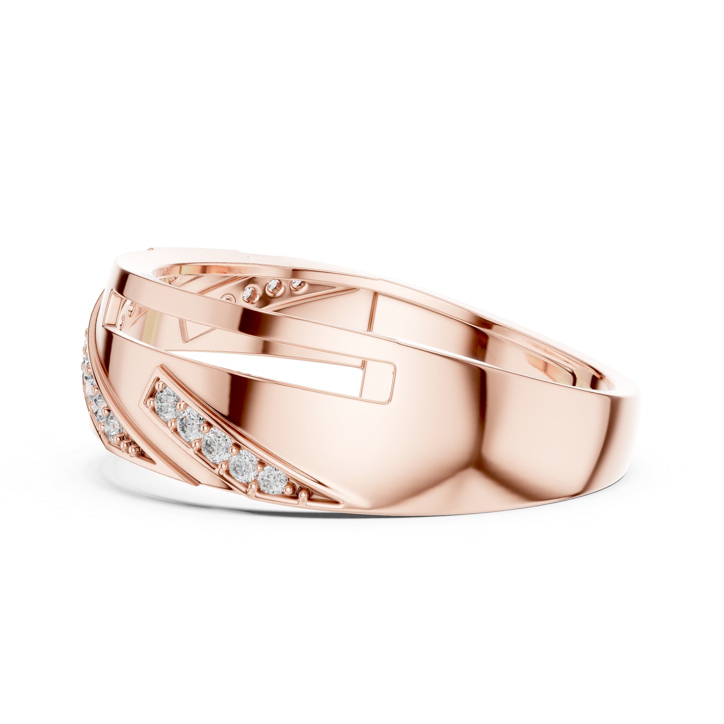 14K Yellow Gold Round Lab-Grown Diamond Drop Ring for Everyday Wear | Pure Carat
