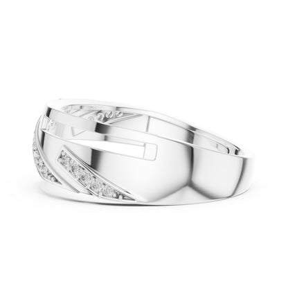 14K Yellow Gold Round Lab-Grown Diamond Drop Ring for Everyday Wear | Pure Carat