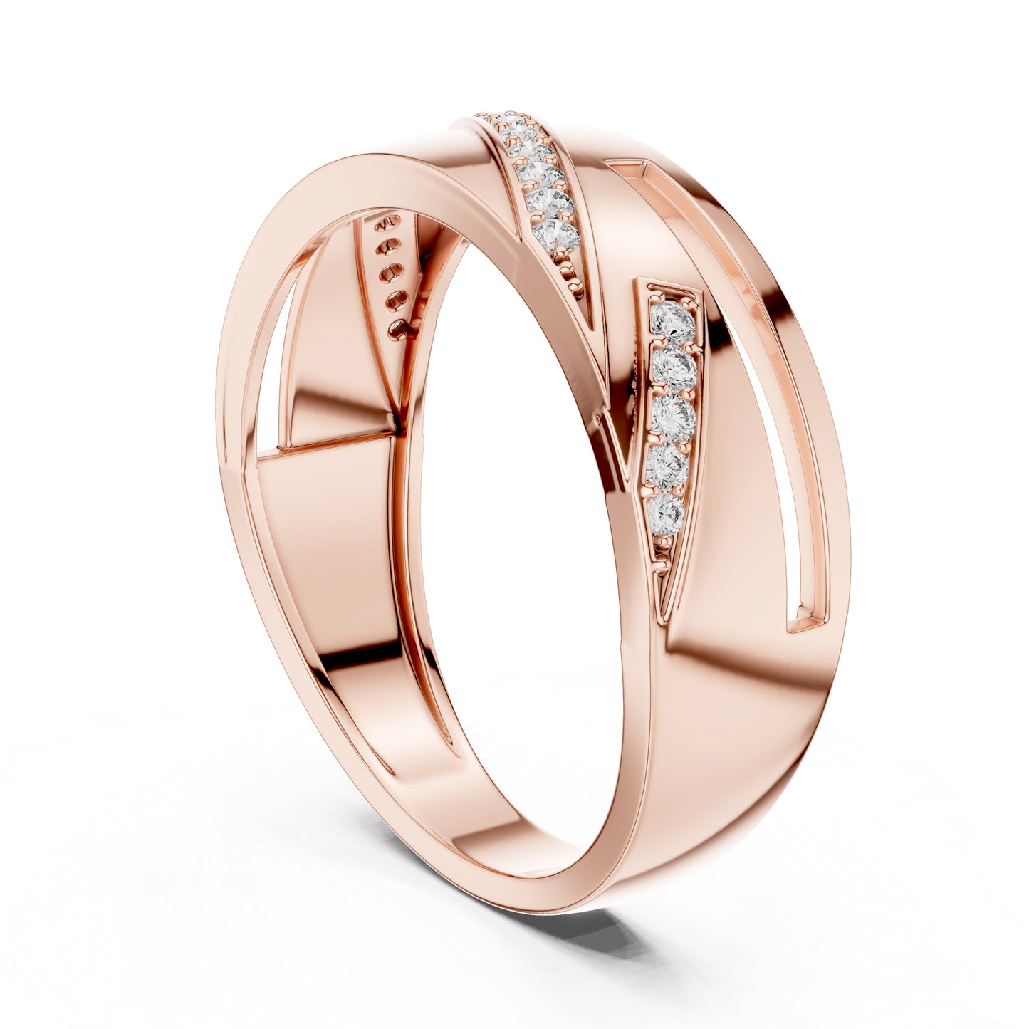14K Yellow Gold Round Lab-Grown Diamond Drop Ring for Everyday Wear | Pure Carat