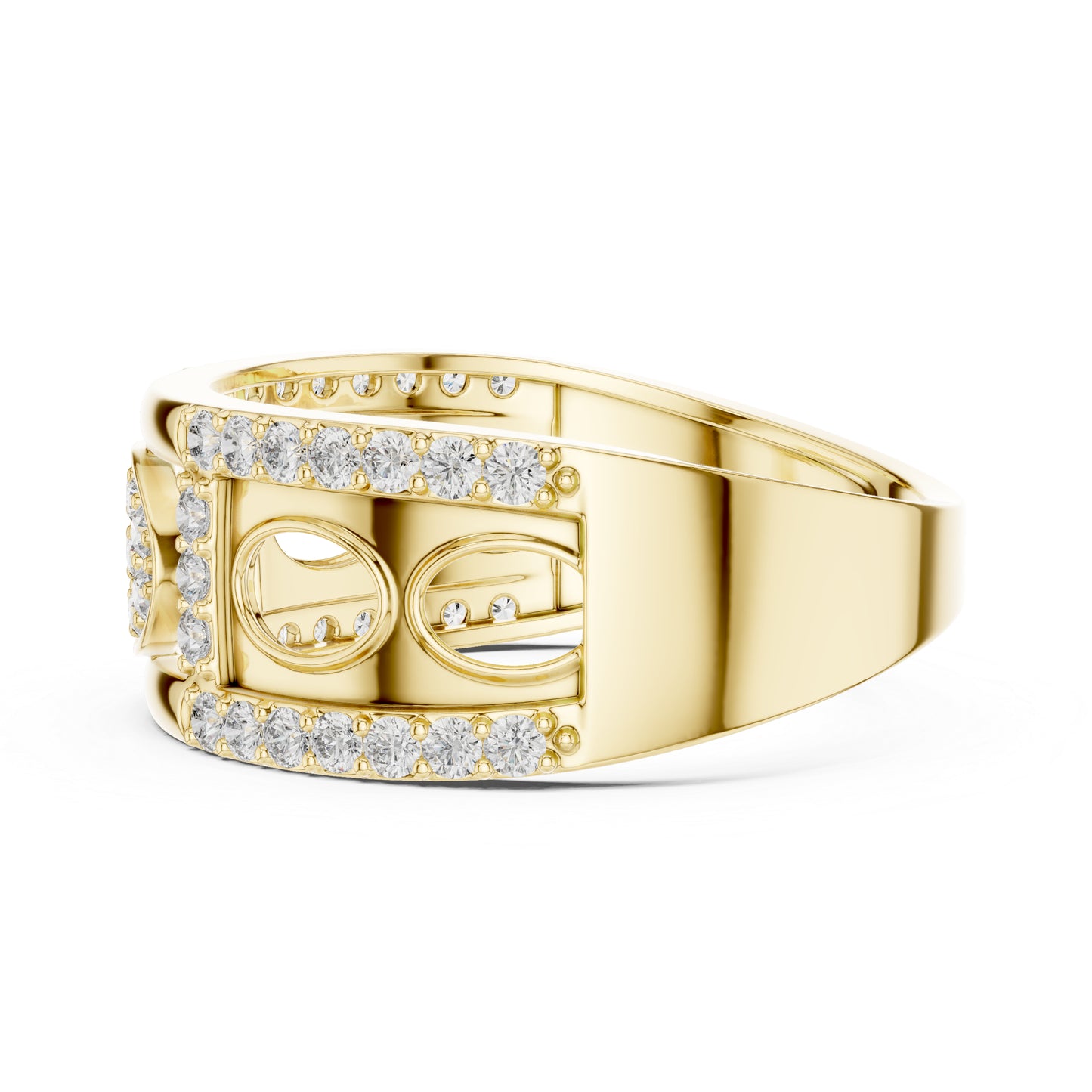 18K Rose Gold Round Lab-Grown Diamond Office Wear Ring for Women | Pure Carat