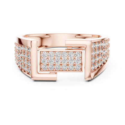 18K Yellow Gold Round Lab-Grown Diamond Bridal Drop Ring for Women | Pure Carat