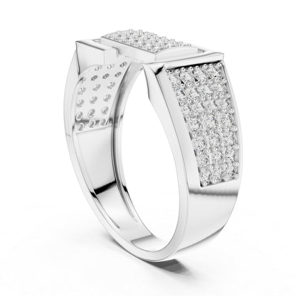 18K Yellow Gold Round Lab-Grown Diamond Bridal Drop Ring for Women | Pure Carat
