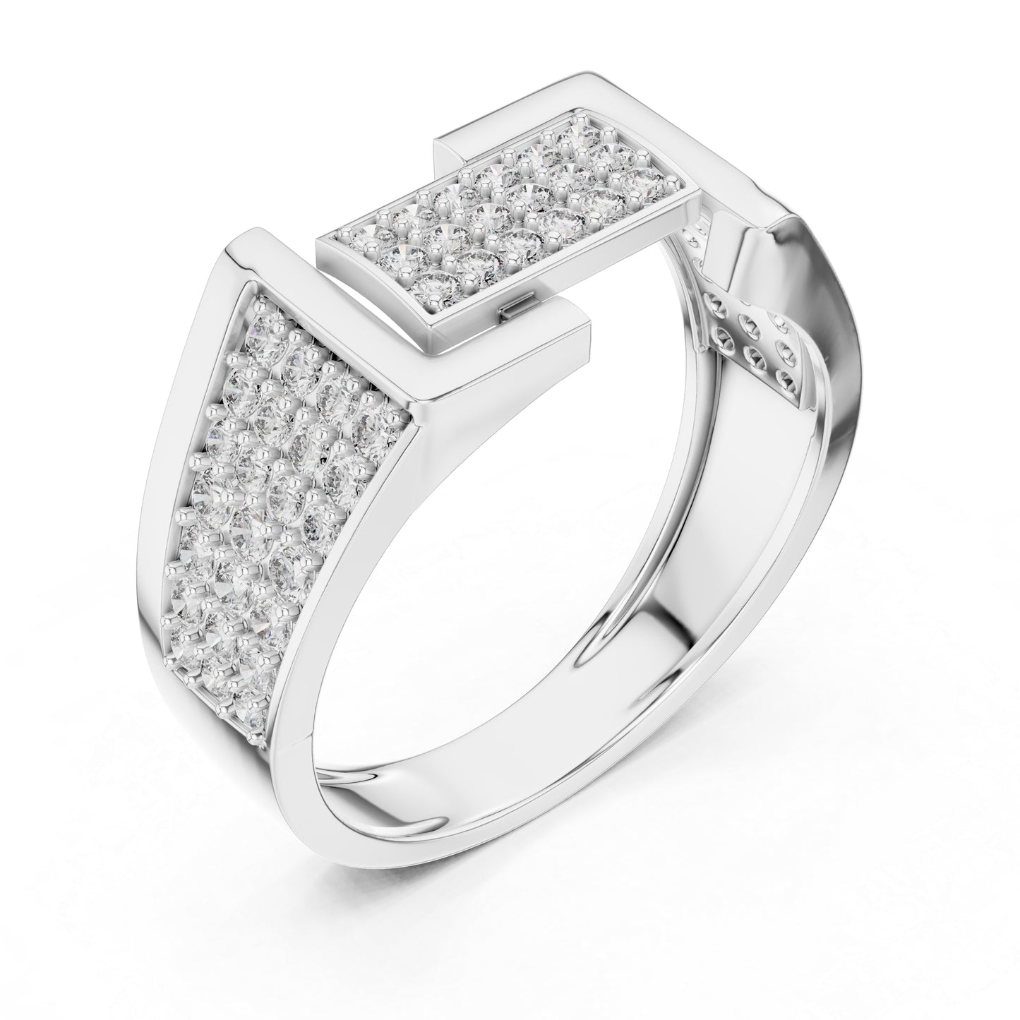 18K Yellow Gold Round Lab-Grown Diamond Bridal Drop Ring for Women | Pure Carat