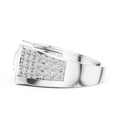18K Yellow Gold Round Lab-Grown Diamond Bridal Drop Ring for Women | Pure Carat