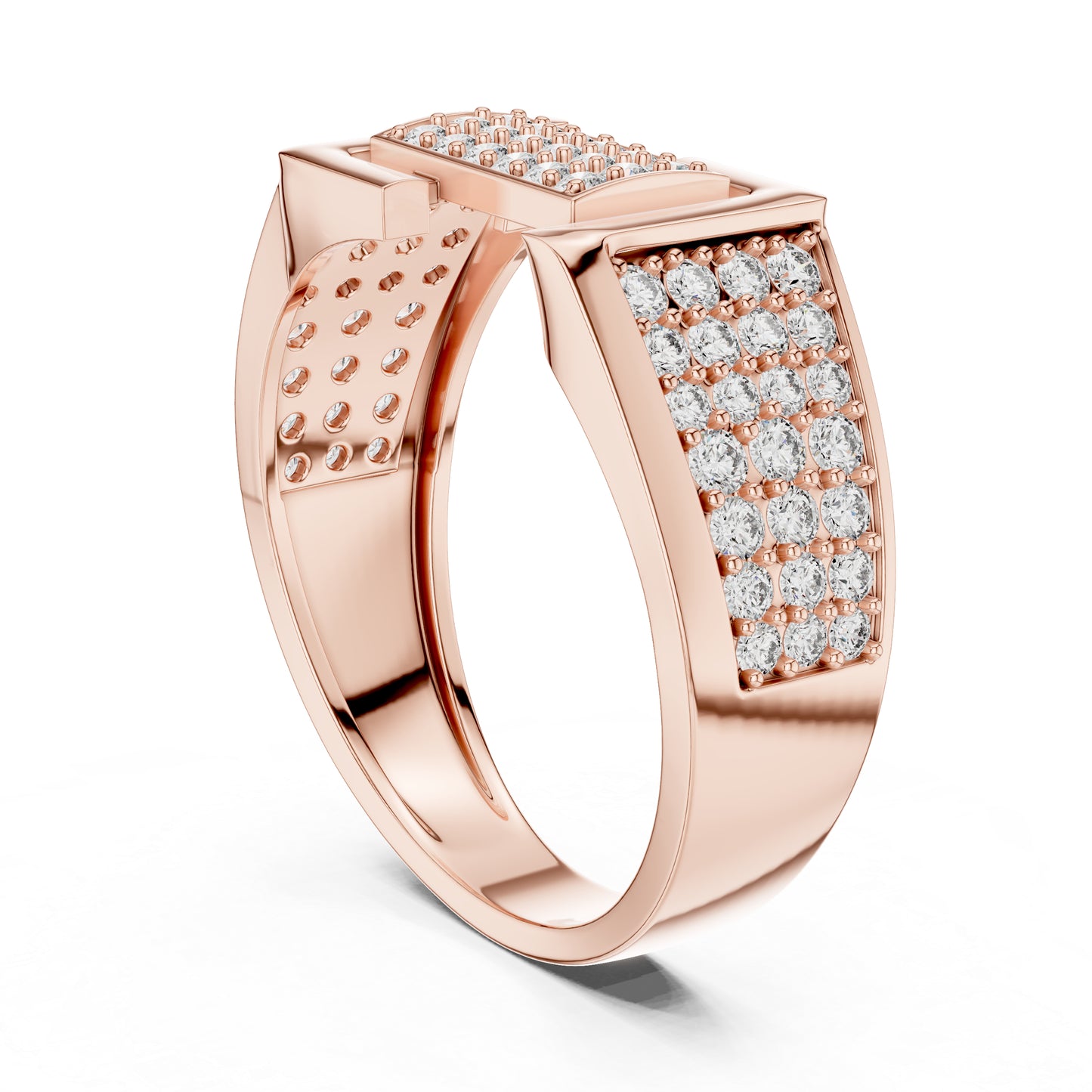18K Yellow Gold Round Lab-Grown Diamond Bridal Drop Ring for Women | Pure Carat