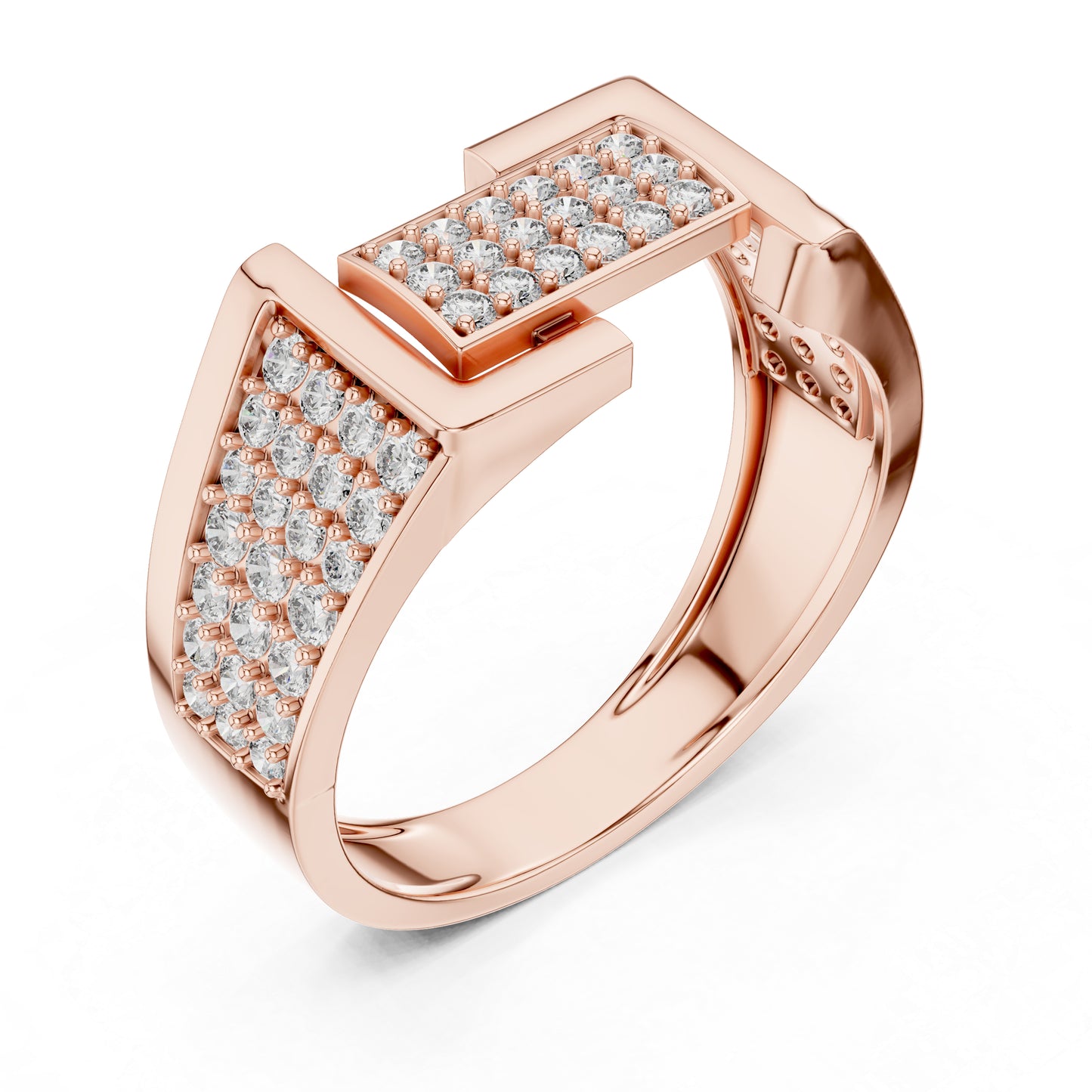 18K Yellow Gold Round Lab-Grown Diamond Bridal Drop Ring for Women | Pure Carat