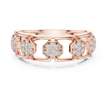 14K Yellow Gold Round Lab-Grown Diamond Wedding Drop Ring for Women | Pure Carat