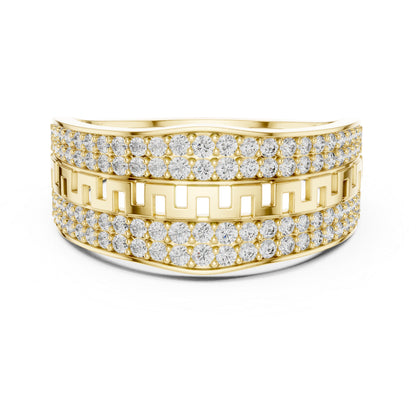 14K White Gold Round Lab-Grown Diamond Party Wear Ring for Women | Pure Carat