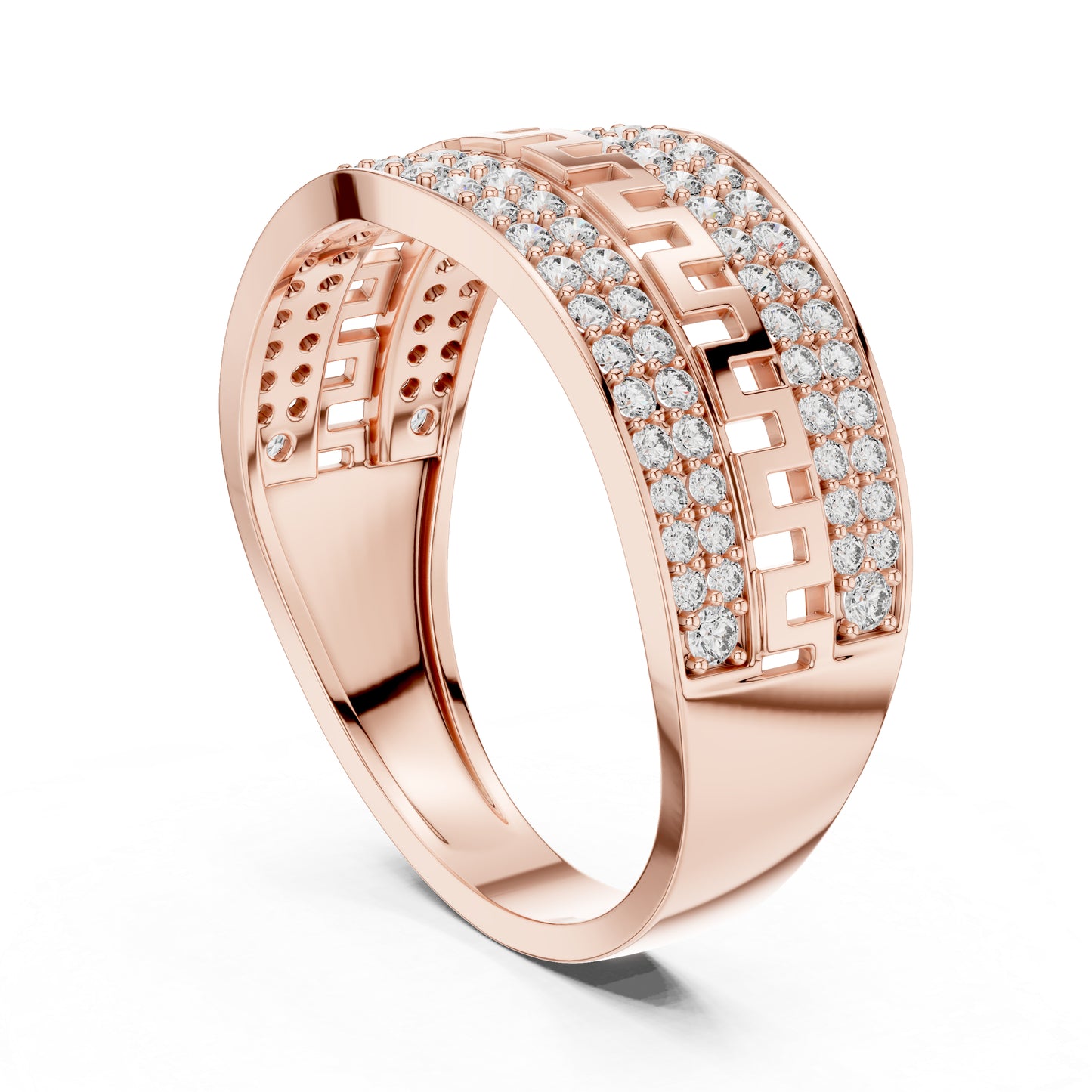 14K White Gold Round Lab-Grown Diamond Party Wear Ring for Women | Pure Carat