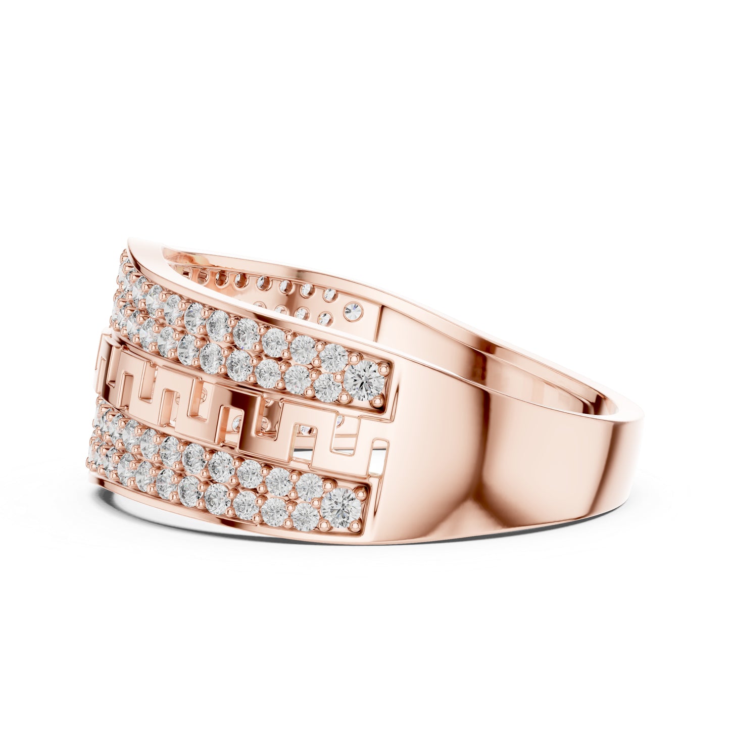 14K White Gold Round Lab-Grown Diamond Party Wear Ring for Women | Pure Carat