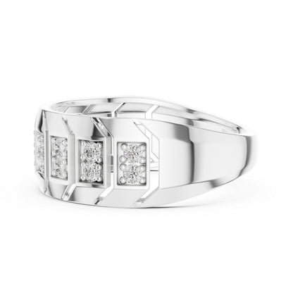 18K White Gold Round Lab-Grown Diamond Anniversary Gift Ring for Women | Pure Carat