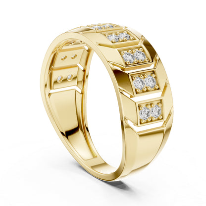 18K White Gold Round Lab-Grown Diamond Anniversary Gift Ring for Women | Pure Carat
