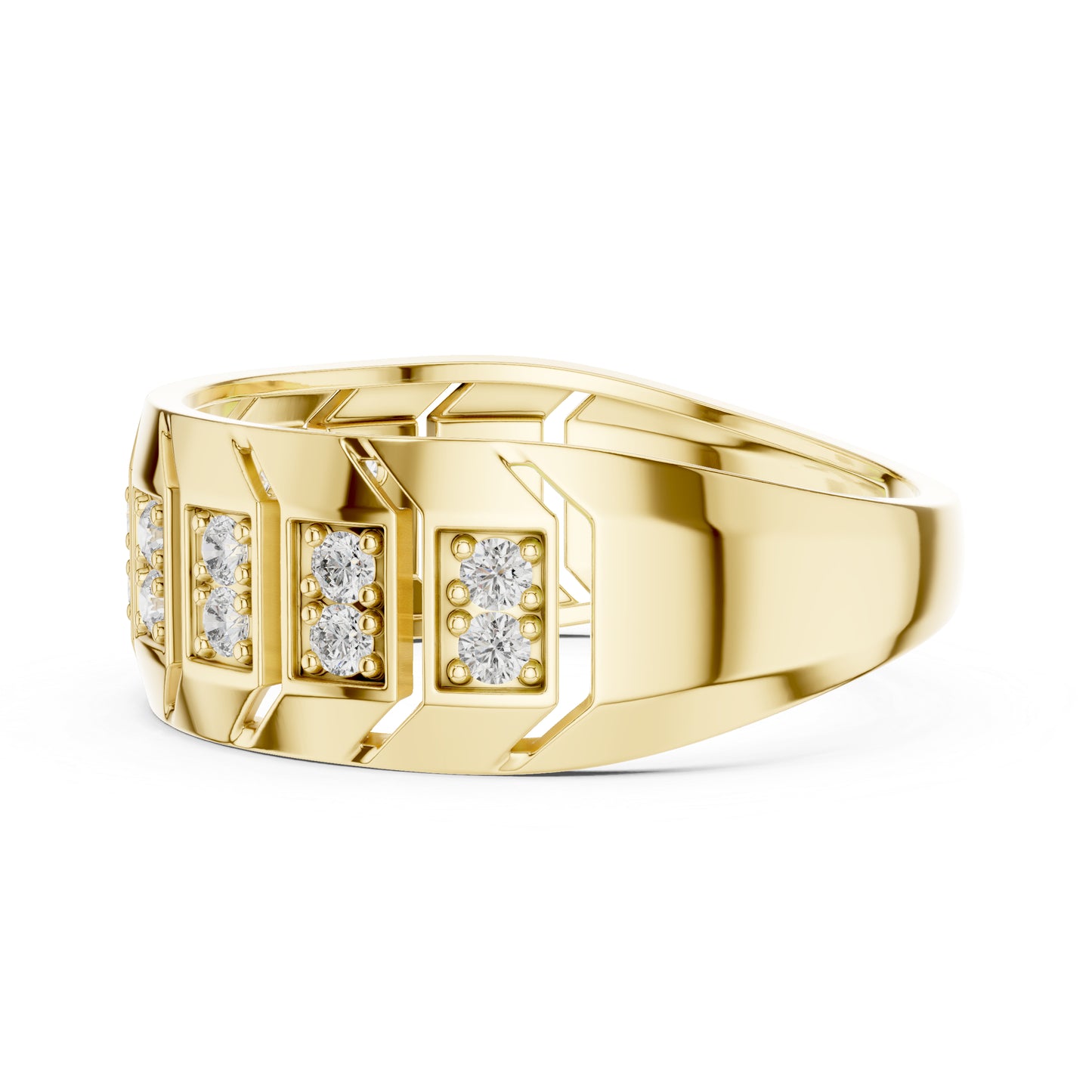 18K White Gold Round Lab-Grown Diamond Anniversary Gift Ring for Women | Pure Carat