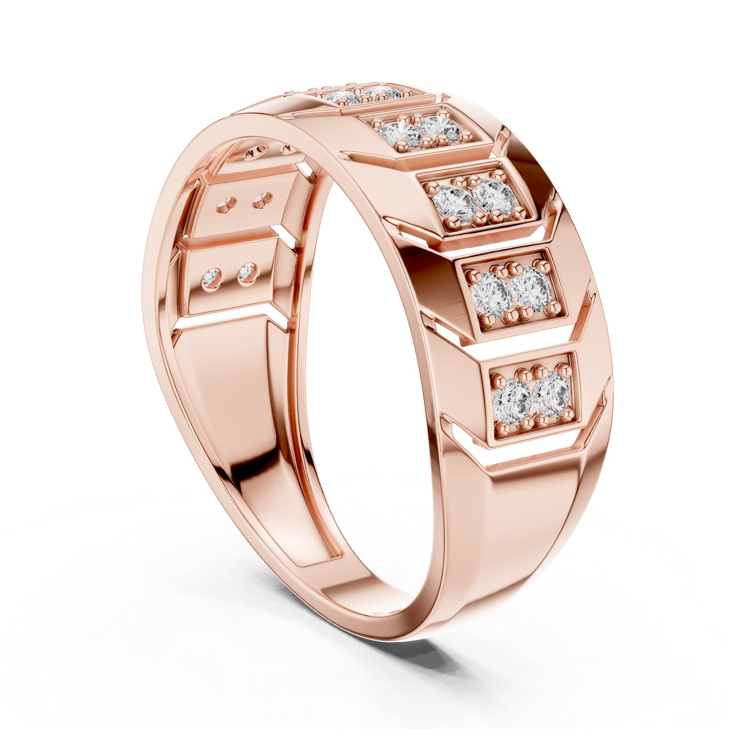 18K White Gold Round Lab-Grown Diamond Anniversary Gift Ring for Women | Pure Carat