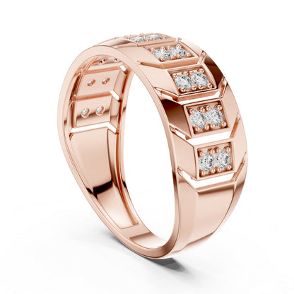 18K White Gold Round Lab-Grown Diamond Anniversary Gift Ring for Women | Pure Carat