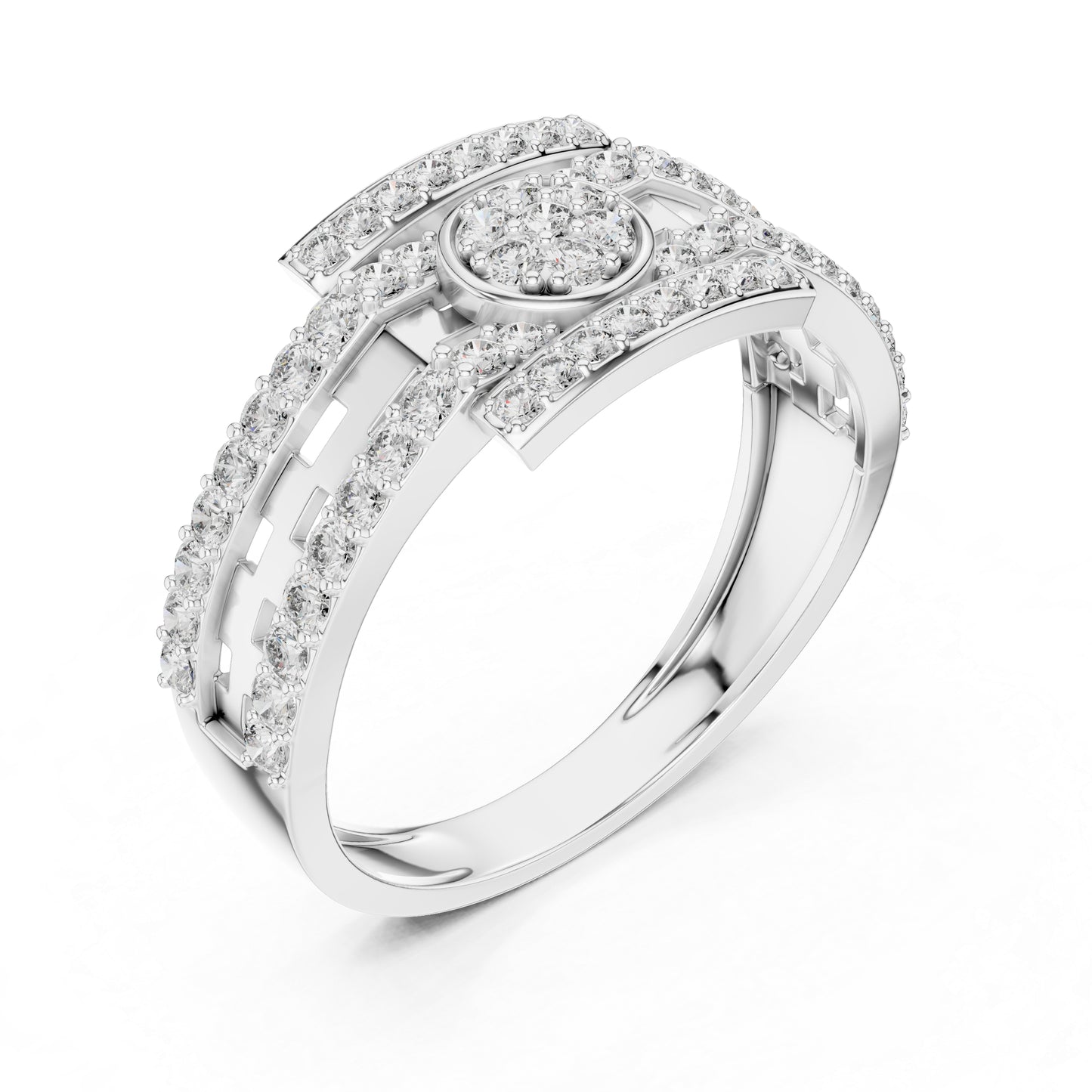 14K Rose Gold Round Lab-Grown Diamond Everyday Wear Ring for Women | Pure Carat