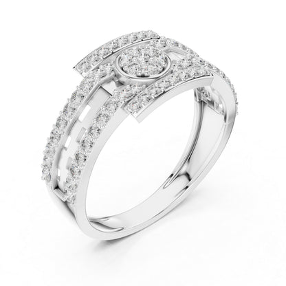 14K Rose Gold Round Lab-Grown Diamond Everyday Wear Ring for Women | Pure Carat