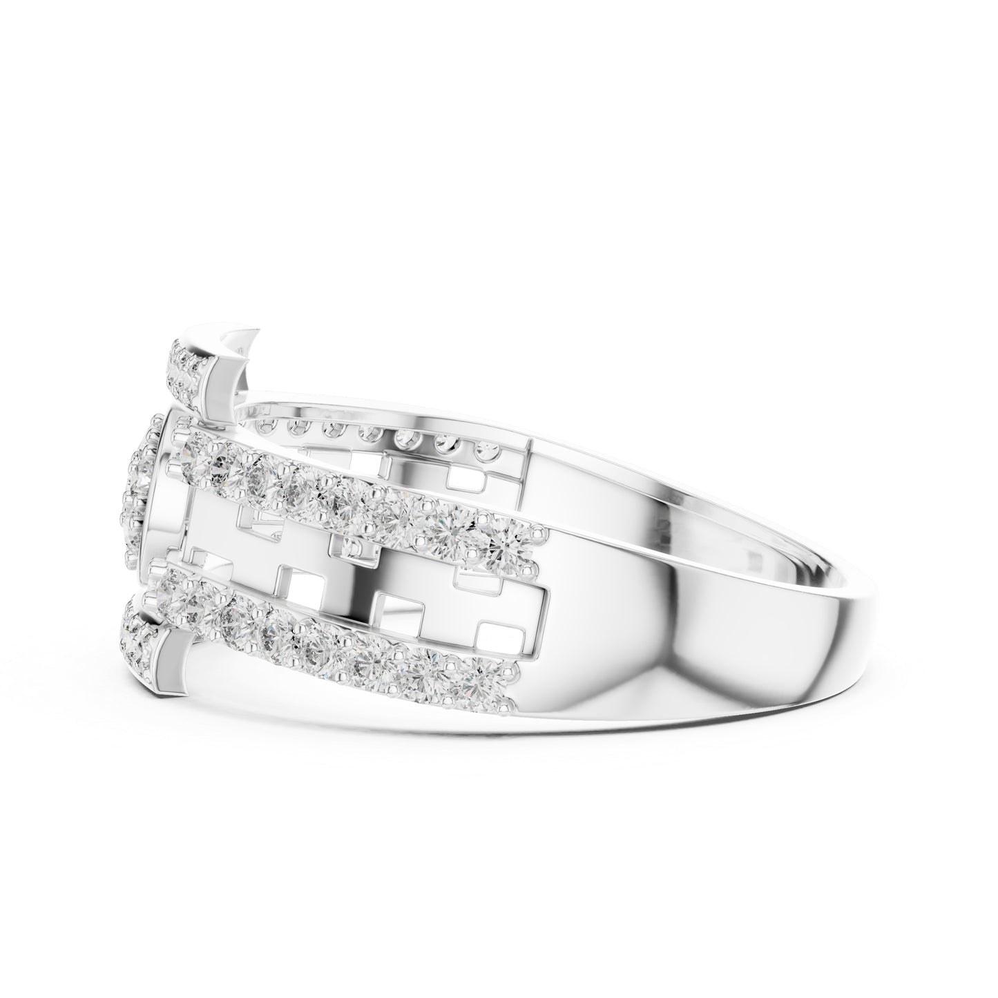 14K Rose Gold Round Lab-Grown Diamond Everyday Wear Ring for Women | Pure Carat