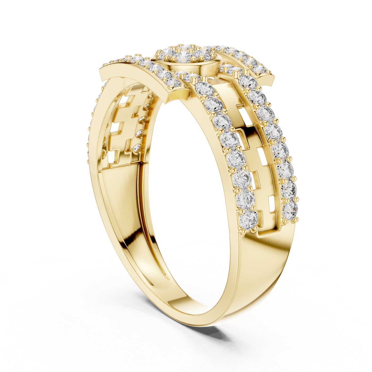 14K Rose Gold Round Lab-Grown Diamond Everyday Wear Ring for Women | Pure Carat