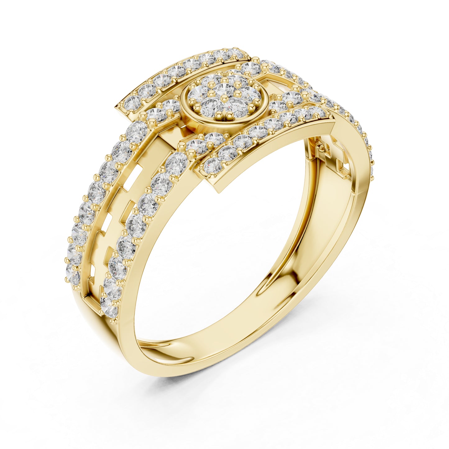 14K Rose Gold Round Lab-Grown Diamond Everyday Wear Ring for Women | Pure Carat