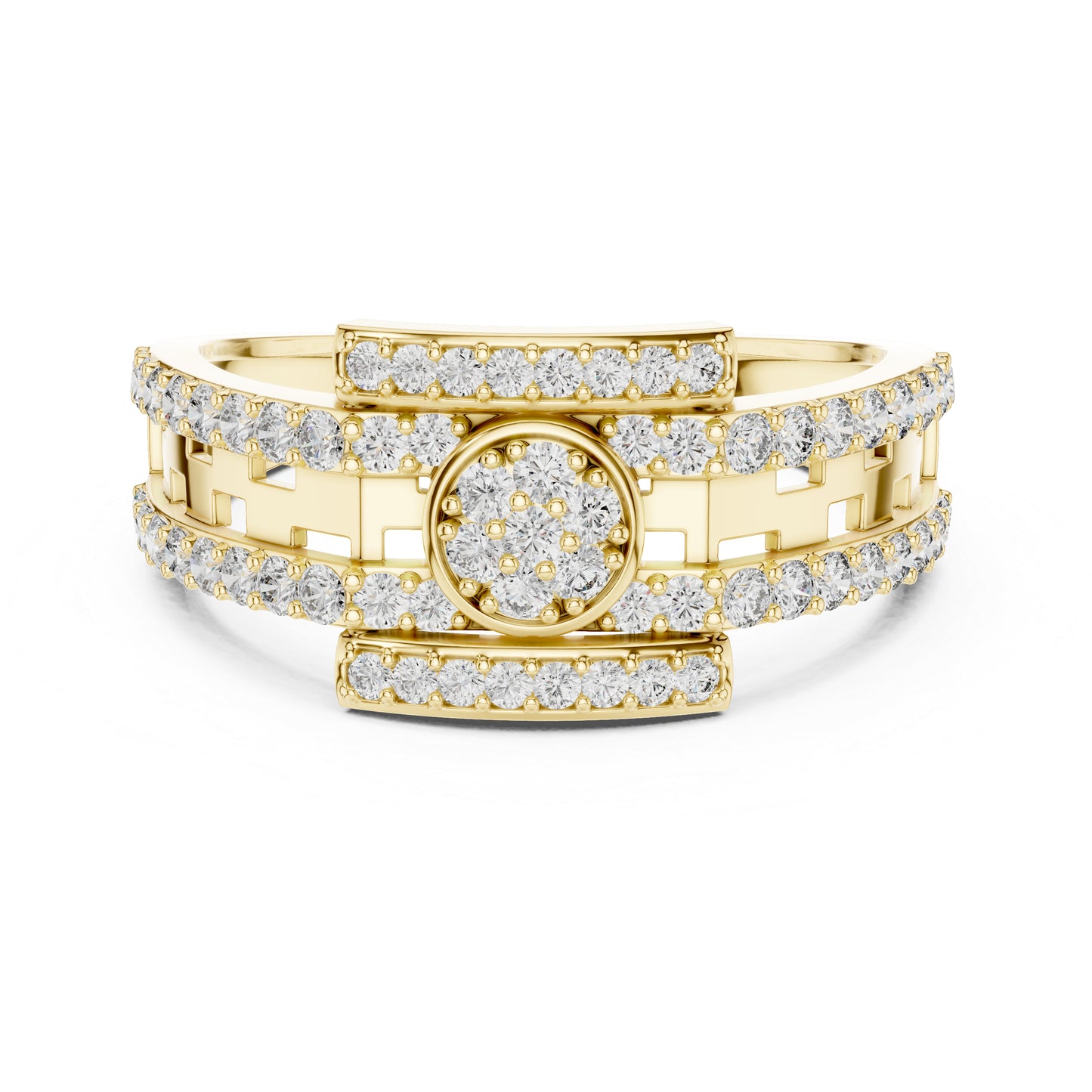 14K Rose Gold Round Lab-Grown Diamond Everyday Wear Ring for Women | Pure Carat