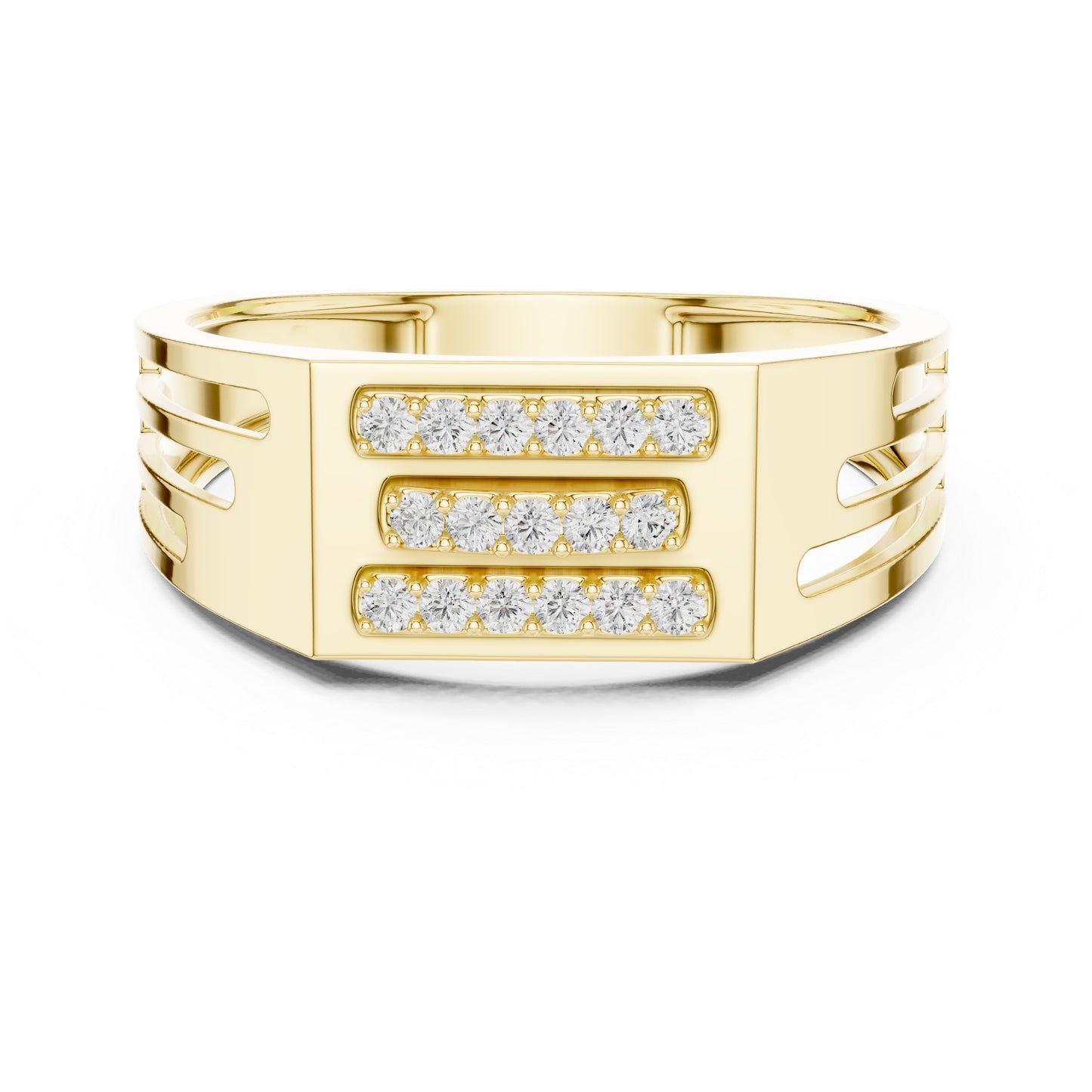 18K Rose Gold Round Lab-Grown Diamond Engagement Ring for Women | Pure Carat