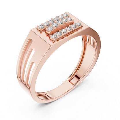 18K Rose Gold Round Lab-Grown Diamond Engagement Ring for Women | Pure Carat