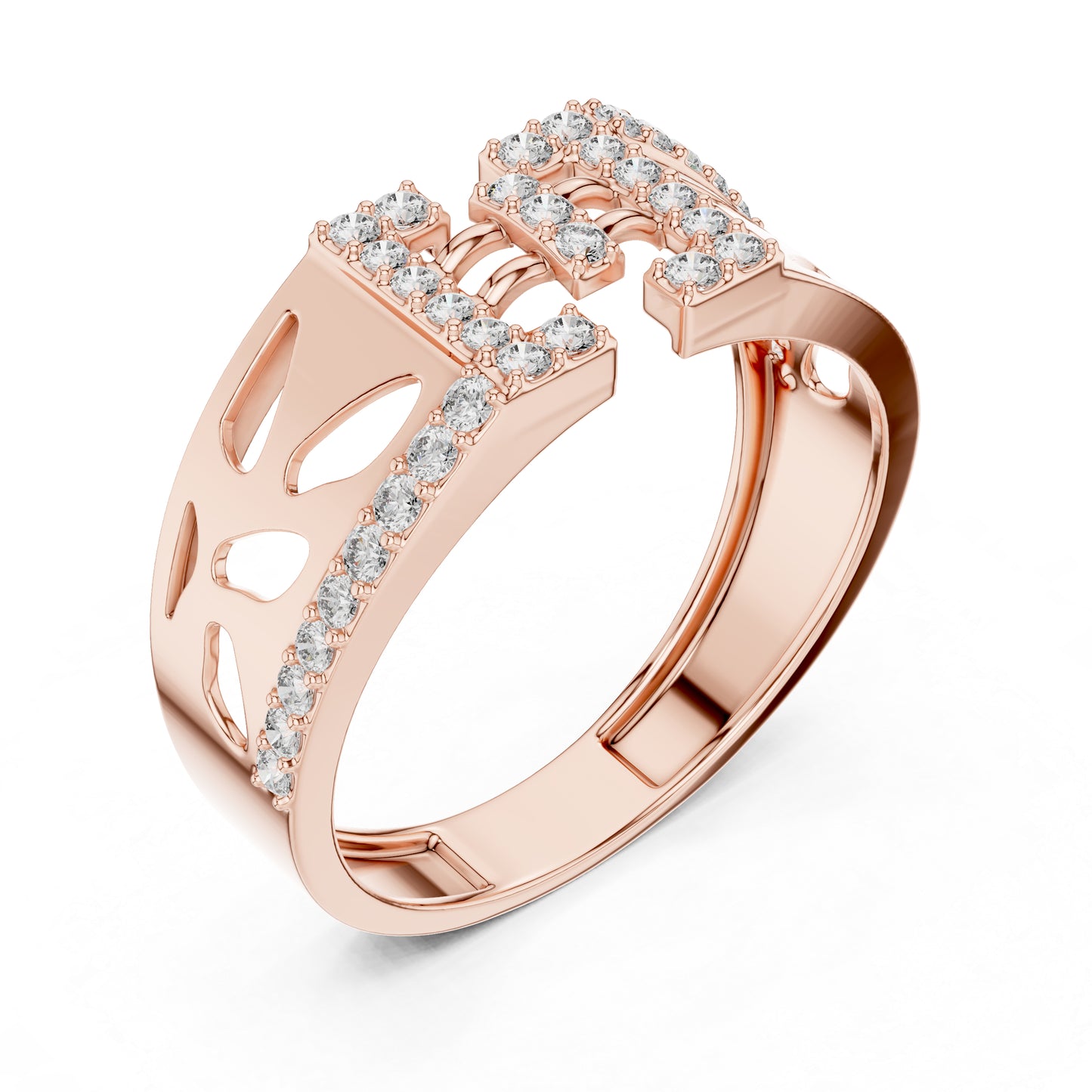 14K Yellow Gold Round Lab-Grown Diamond Bridal Drop Ring for Women | Pure Carat