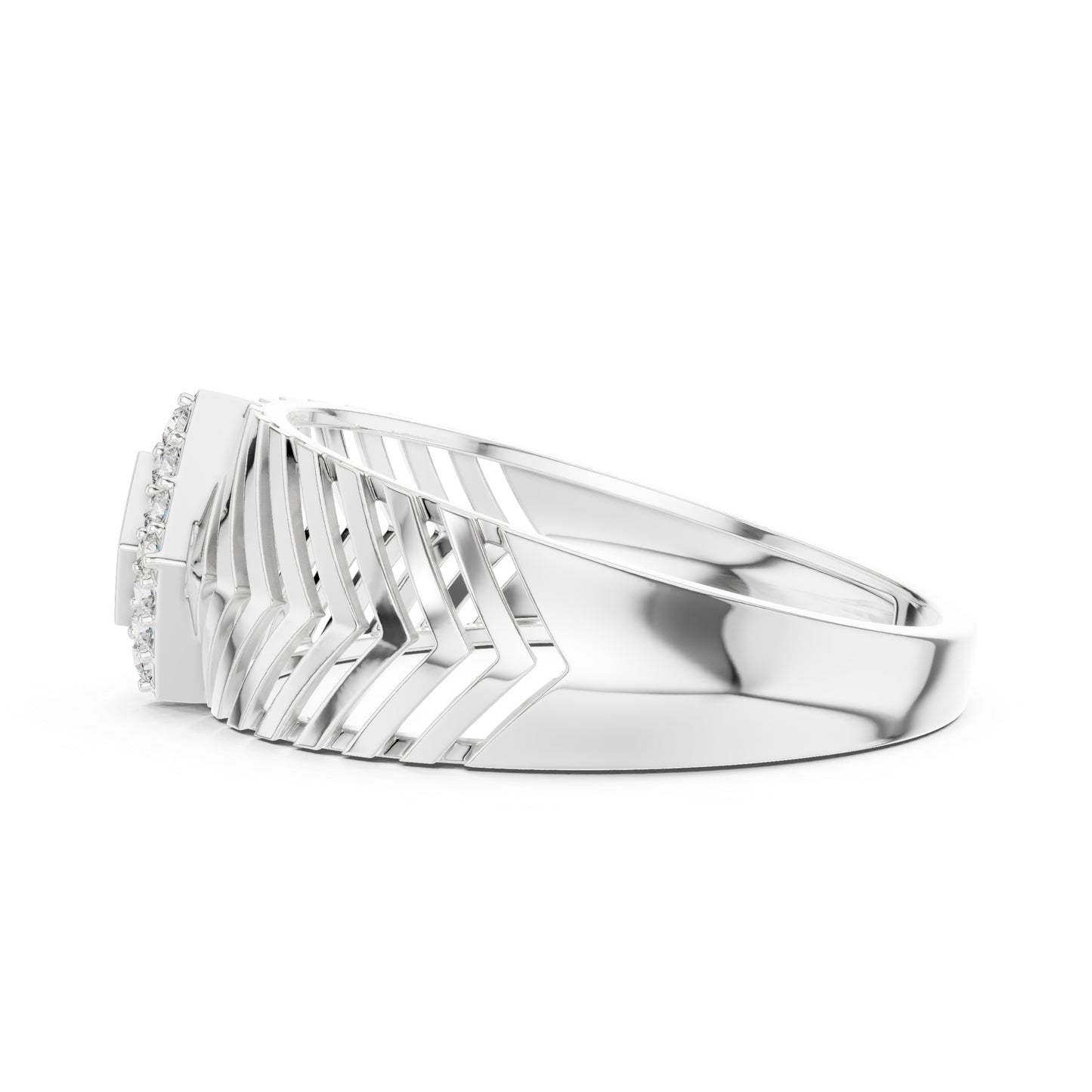 14K Rose Gold Round Lab-Grown Diamond Party Wear Ring for Women | Pure Carat