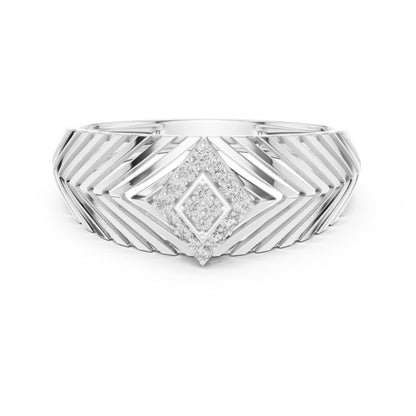 14K Rose Gold Round Lab-Grown Diamond Party Wear Ring for Women | Pure Carat
