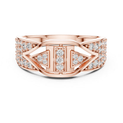 14K White Gold Round Lab-Grown Diamond Anniversary Drop Ring for Women | Pure Carat