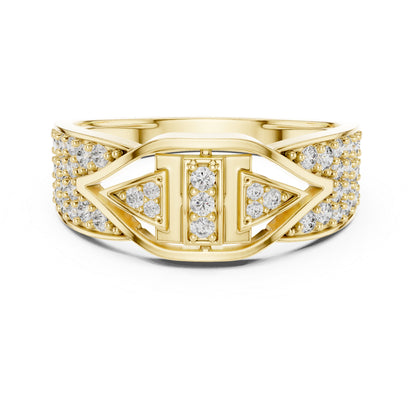 14K White Gold Round Lab-Grown Diamond Anniversary Drop Ring for Women | Pure Carat