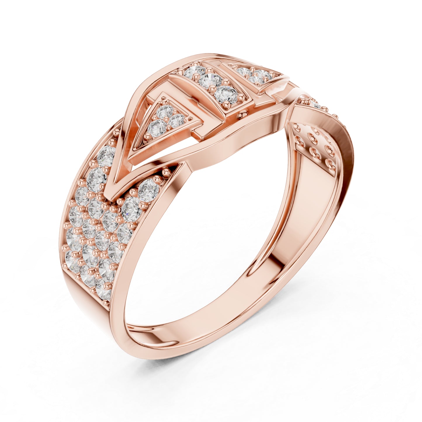 14K White Gold Round Lab-Grown Diamond Anniversary Drop Ring for Women | Pure Carat