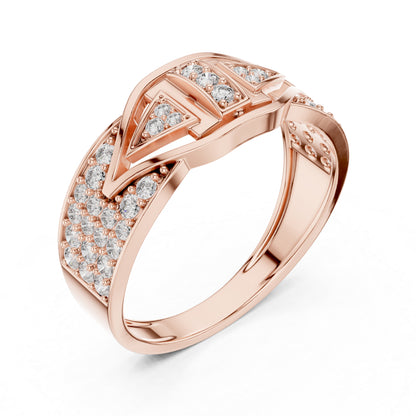 14K White Gold Round Lab-Grown Diamond Anniversary Drop Ring for Women | Pure Carat