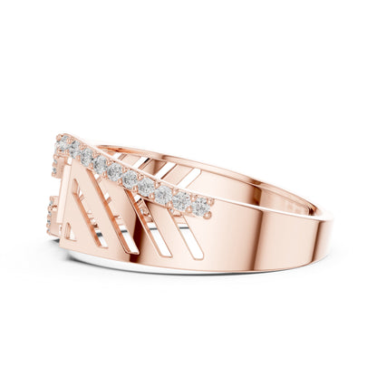 18K Yellow Gold Round Lab-Grown Diamond Everyday Wear Drop Ring for Women | Pure Carat