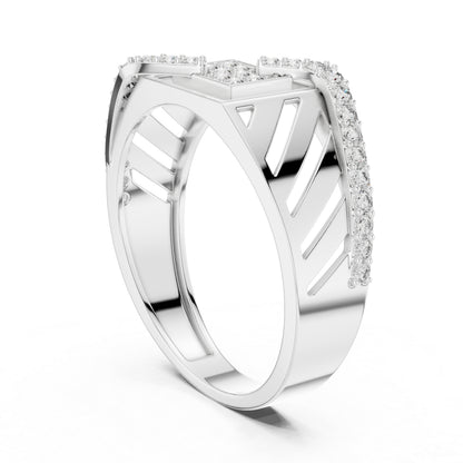 18K Yellow Gold Round Lab-Grown Diamond Everyday Wear Drop Ring for Women | Pure Carat