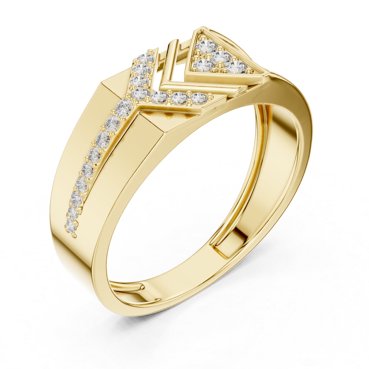 18K White Gold Round Lab-Grown Diamond Solitaire Ring for Office Wear | Pure Carat