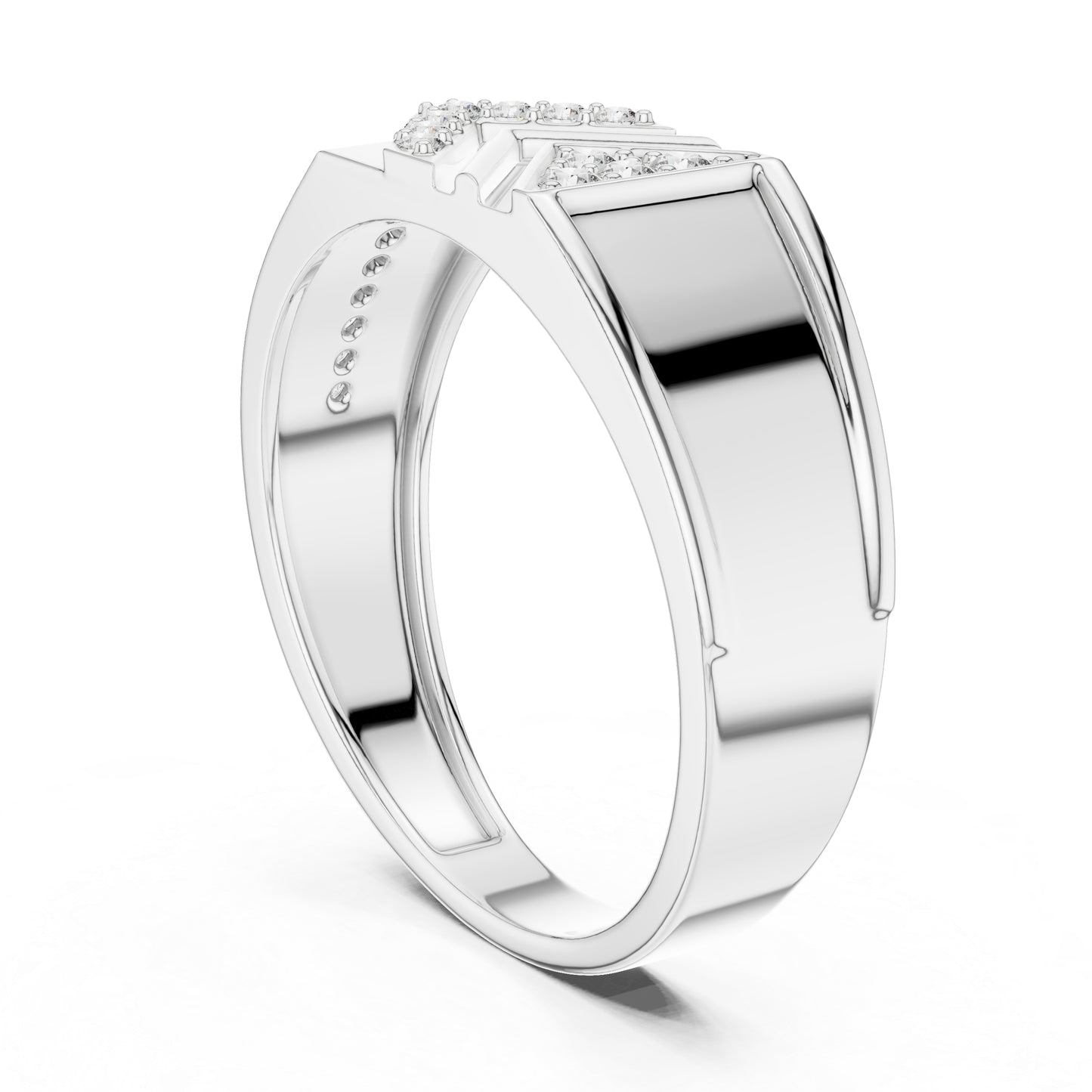 18K White Gold Round Lab-Grown Diamond Solitaire Ring for Office Wear | Pure Carat