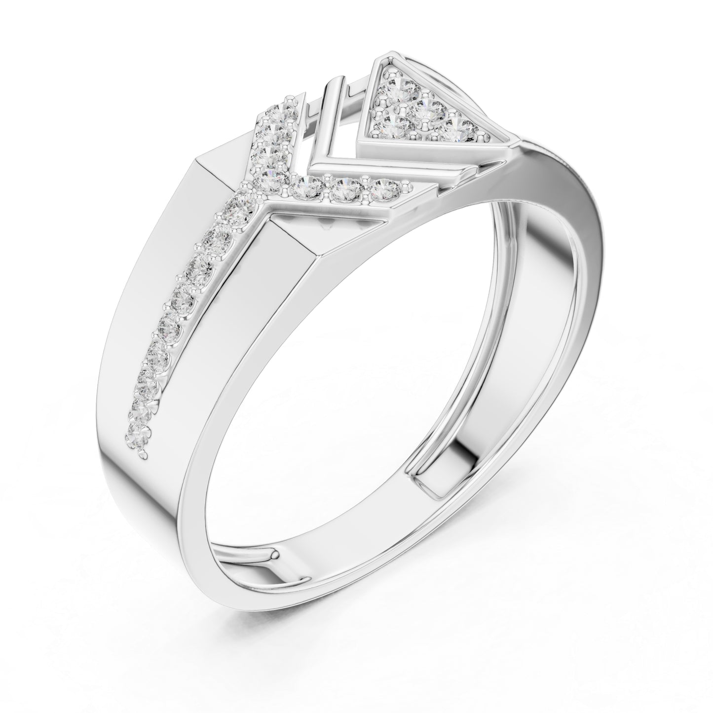 18K White Gold Round Lab-Grown Diamond Solitaire Ring for Office Wear | Pure Carat