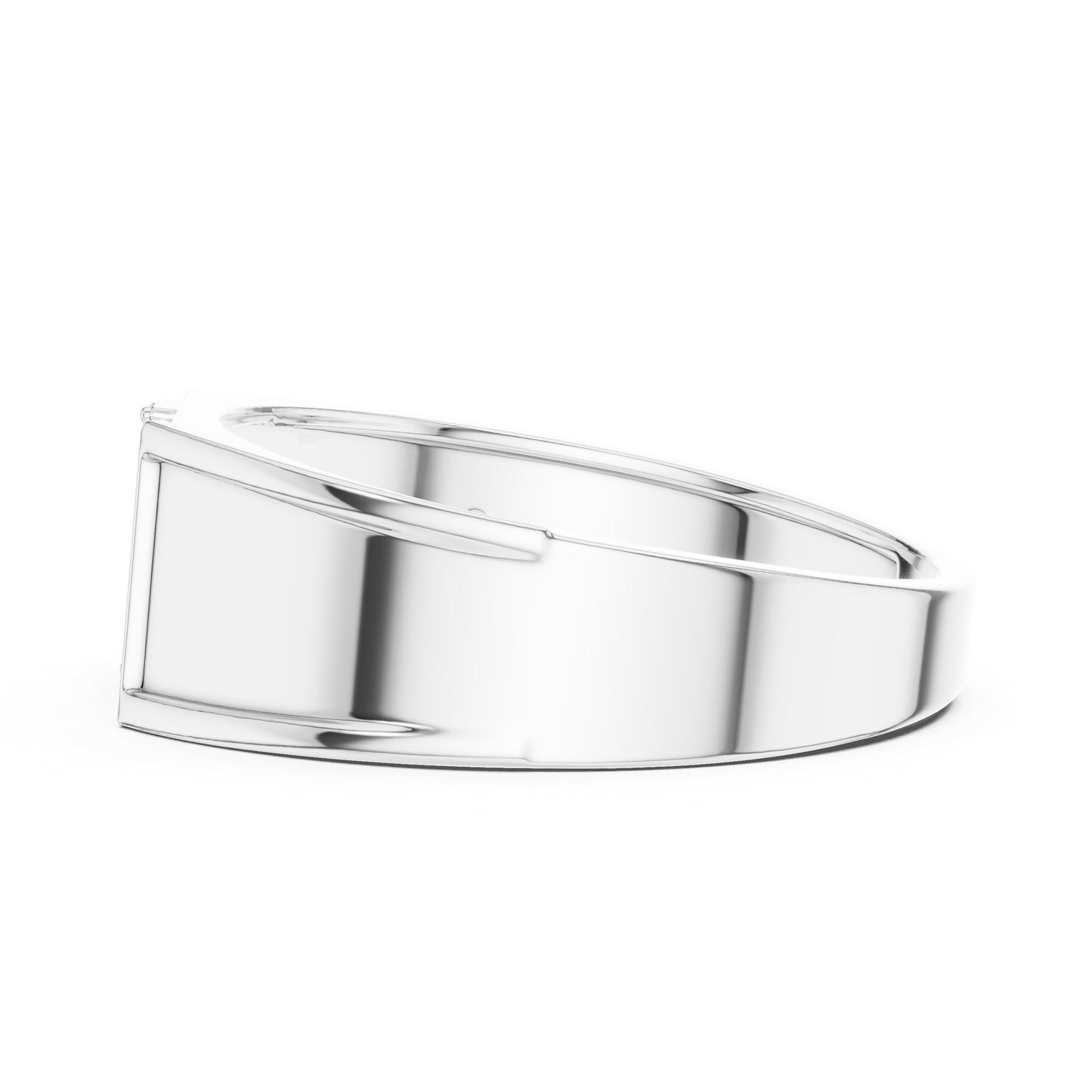 18K White Gold Round Lab-Grown Diamond Solitaire Ring for Office Wear | Pure Carat
