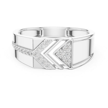18K White Gold Round Lab-Grown Diamond Solitaire Ring for Office Wear | Pure Carat
