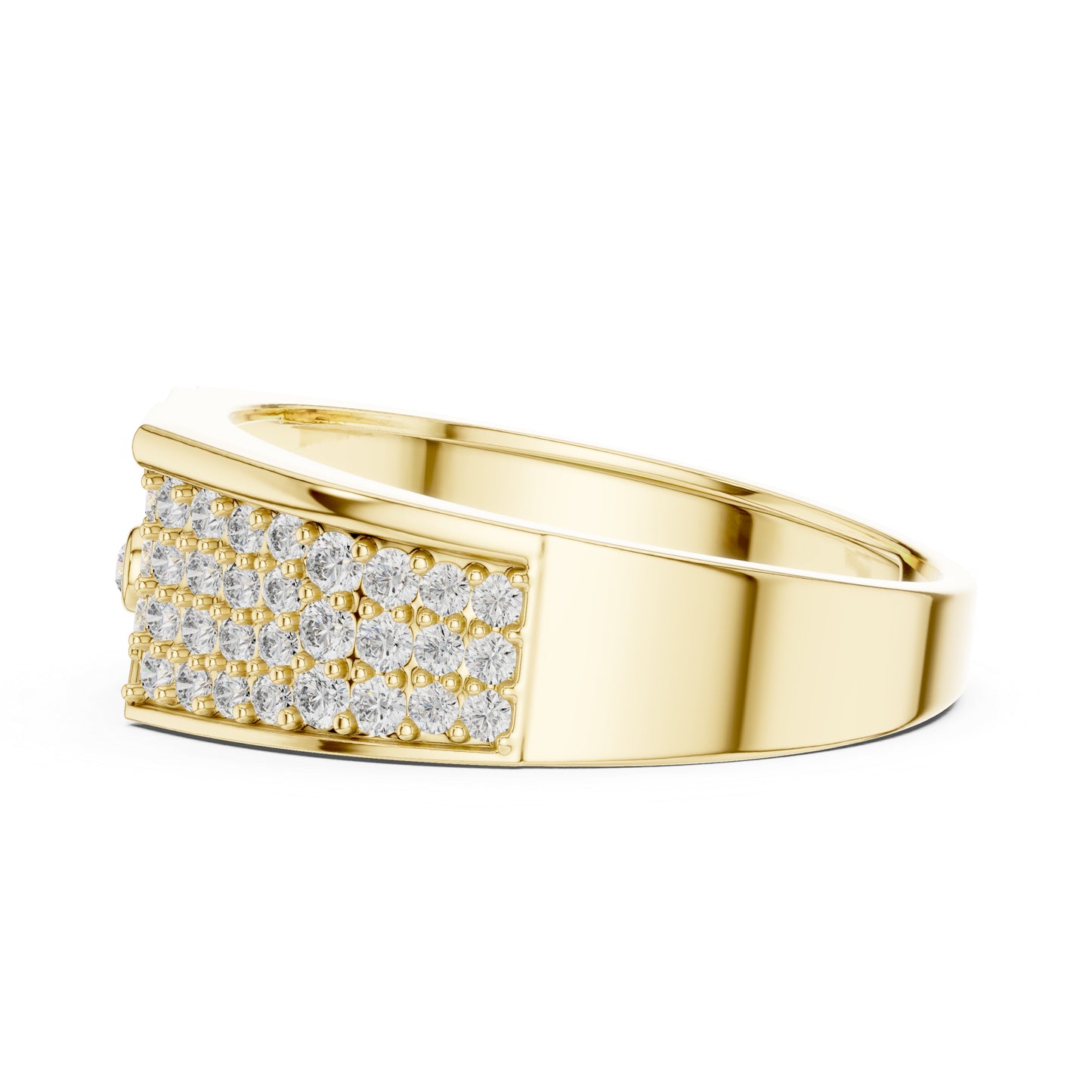 14K Yellow Gold Round Lab-Grown Diamond Bridal Ring for Women | Pure Carat