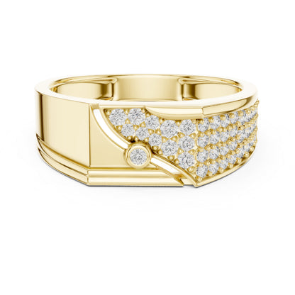 14K Yellow Gold Round Lab-Grown Diamond Bridal Ring for Women | Pure Carat