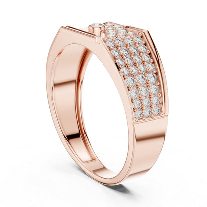 14K Yellow Gold Round Lab-Grown Diamond Bridal Ring for Women | Pure Carat
