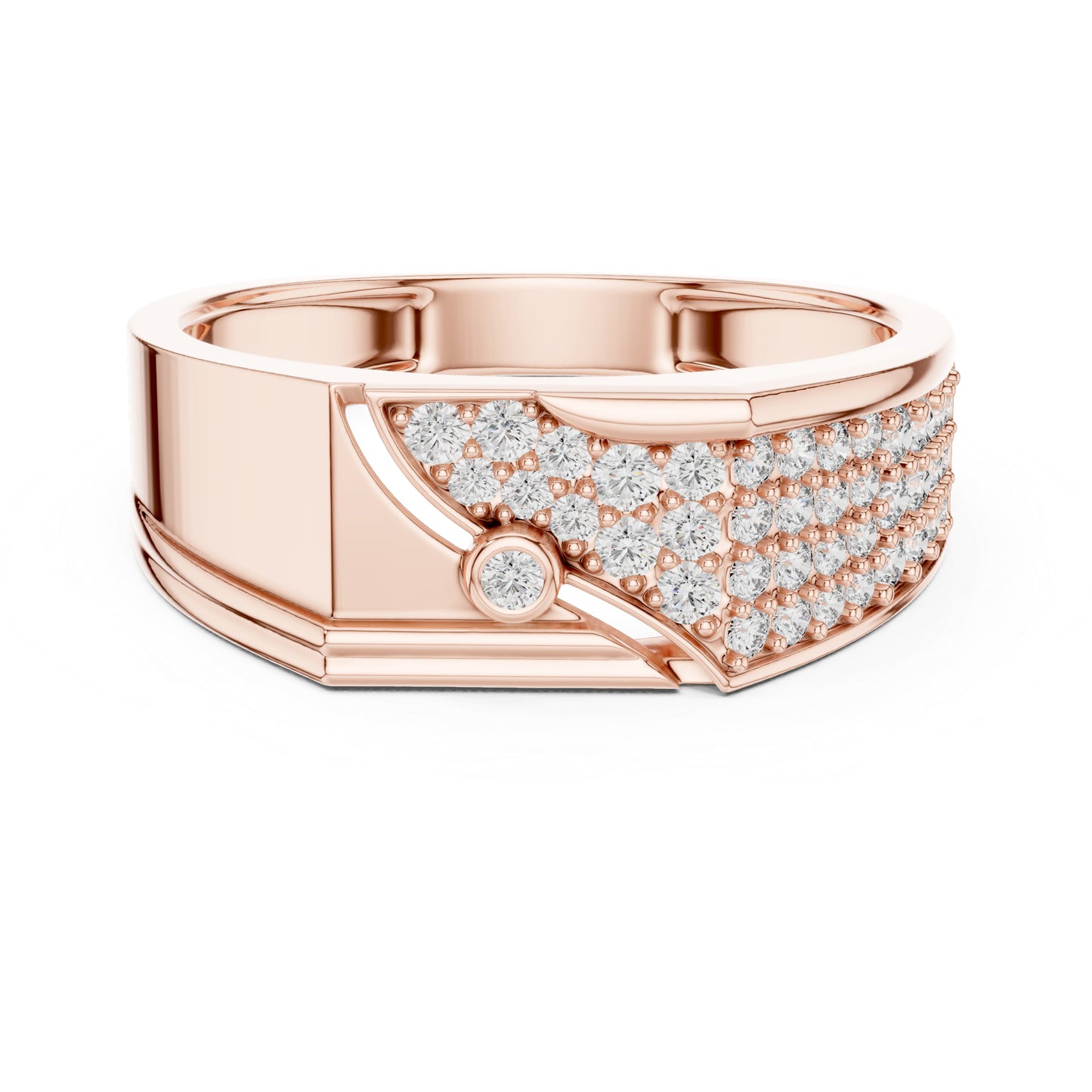14K Yellow Gold Round Lab-Grown Diamond Bridal Ring for Women | Pure Carat